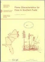 Flame characteristics for fires in southern fuels / by Ralph M. Nelson, Jr.