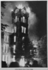 Haygood Hall Aflame, 1968