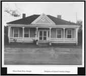 Photograph of Courtney Hodges' birthplace, Perry, Georgia, circa 1950