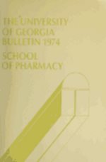 School of Pharmacy Bulletin 1974-1975