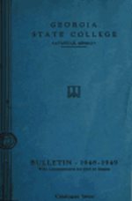 Georgia State College: Catalogue Issue. Bulletin 1948-1949 with announcements for 1949-50