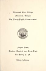 Ninety-eighth Commencement August 9, 1968. Savannah State College