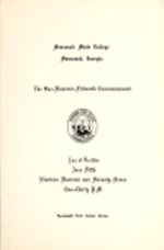 One Hundred Fifteenth Commencement June 5, 1977 Savannah State College