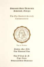 One Hundred Sixtieth Commencement May 5, 2002 Savannah State University