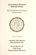 One Hundred Sixty Sixth Commencement May 7, 2005 Savannah State University