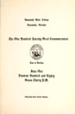 One Hundred Twenty First Commencement June 1, 1980 Savannah State College