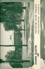 Savannah State College Bulletin: Announcement for Summer Quarter, 1957
