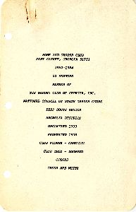 Fort Gaines Garden Club Register, 1982-1984
