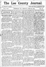 The Lee County journal, 1904 April 29