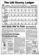 The Lee County ledger, 1980 November 6