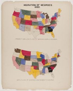 [The Georgia Negro] Migration of Negroes. 1890.