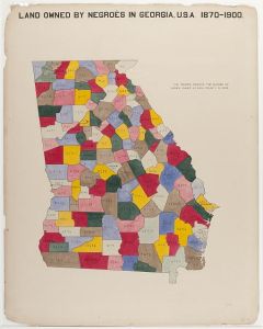 [The Georgia Negro] Land owned by Negroes in Georgia, U.S.A. 1870-1900.