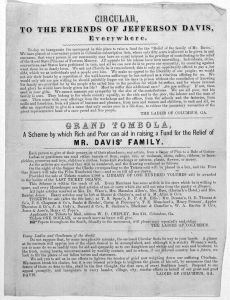 Circular, to the friends of Jefferson Davis ... [1865-67?].