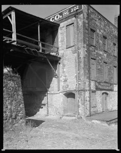 Bridges to Ware Houses, River Front, Savannah, Chatham County, Georgia