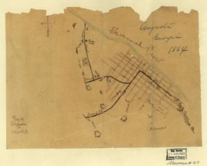 Plan of fortifications at Augusta, Ga.