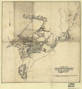 Part of Paulding County showing the position of the left wing 16th A.C., June 4th, 1864.