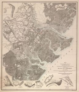 Map illustrating the defence [sic] of Savannah, Ga. and the operations resulting in its capture by the army commanded by Maj. Genl. W.T. Sherman, Dec. 21st, 1864