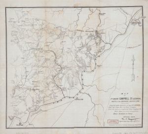 Map of 1st. distrt. Campbell Co. Georgia : south of the Cherokee boundy. line