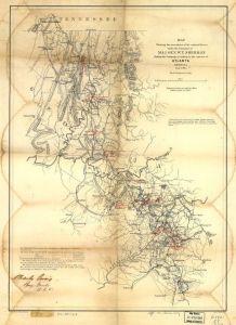 Map showing the operations of the national forces under the command of Maj. Gen. W.T. Sherman during the campaign resulting in the capture of Atlanta, Georgia, Sept. 1, 1864
