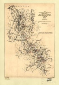 Map showing the operations of the national forces under the command of Maj. Gen. W.T. Sherman during the campaign resulting in the capture of Atlanta, Georgia, Sept. 1, 1864