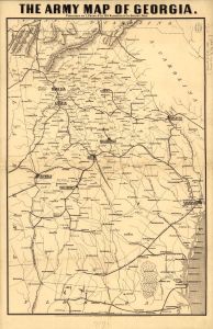 The army map of Georgia.