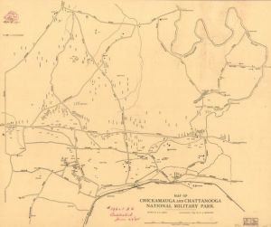 Map of Chickamauga and Chattanooga National Military Park