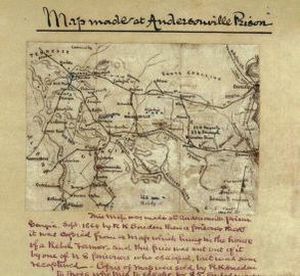 Map made at Andersonville Prison [Sept. 1864].