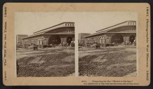 View from Confederate fort, east of Peachtree street, looking east, Atlanta, Georgia