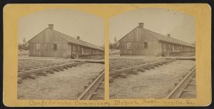 Confederate commisary [i.e. commissary] depot, Andersonville, Ga.