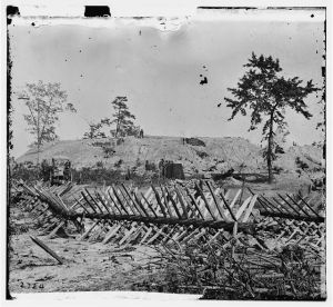 Federal fort no. 12, new lines. Built after the occupation of the city, looking east, Atlanta, Ga., Nov. 1864