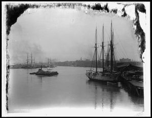 Savannah River from steamship wharf, Savannah, Ga.
