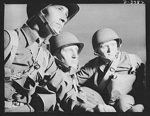 Fort Benning. Parachute troops. These student paratroopers at Fort Benning, Georgia take to their jobs like ducks to water. Their performance has the snap and style of veteran troopers, and they have a few tricks up their sleeves to surprise the Axis