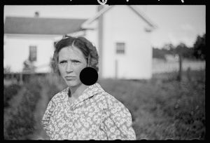 [Untitled photo, possibly related to: Mrs. Cole in her garden, Irwinville Farms, Georgia]