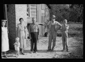 [Untitled photo, possibly related to: Resettled farmer who has failed to cooperate with Wolf Creek Farm Project, Georgia]