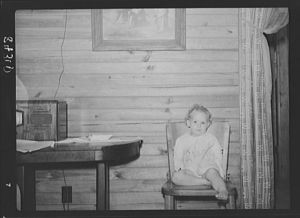 Joyce MacDuffey in her home at Irwinville Farms, Georgia