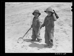Two children at Hazlehurst Farms Inc.