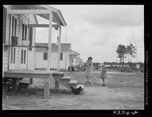 Back porches at Hazlehurst Farms, Georgia