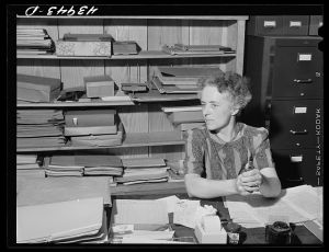 Miss J. Kent, in charge of welfare work in Heard County. Franklin, Georgia
