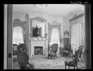 Interior of the Lamb home in Union Point. Mr. Harold Lamb is the owner of the mill in Union Point. Union Point, Greene County, Georgia