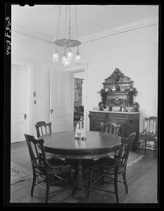 Interior of the Lamb home in Union Point. Mr. Harold Lamb is the owner of the mill in Union Point. Greene County, Georgia