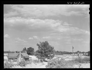 The house of Lloyd Rhodes, Negro tenant farmer. Near Bethany, Greene County, Georgia