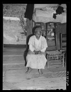 Negro midwife in her house near Siloam, Greene County, Georgia
