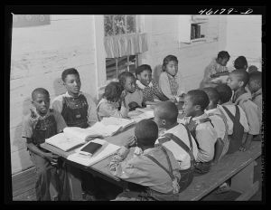 Siloam, Greene County, Georgia. Classroom in a Negro school