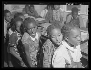 Siloam, Greene County, Georgia. Singing class in a Negro school