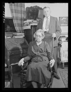 Greensboro, Greene County, Georgia. Dr. and Mrs. T.B. Rice in their home. Dr. Rice is president of the Greensboro Bank and the county historian