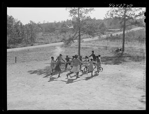 During the play period at the Alexander Community School in Greene County, Georgia