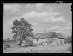 House on the road near Woodville, Greene County, Georgia