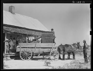 Former tenant moving into new house where he will be a day laborer. Southern Georgia