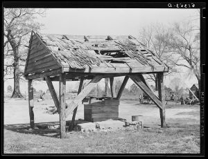 Wellhouse of Nelson Armout place. Greene County, Georgia