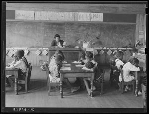 First grade in Flint River Farms school, Georgia